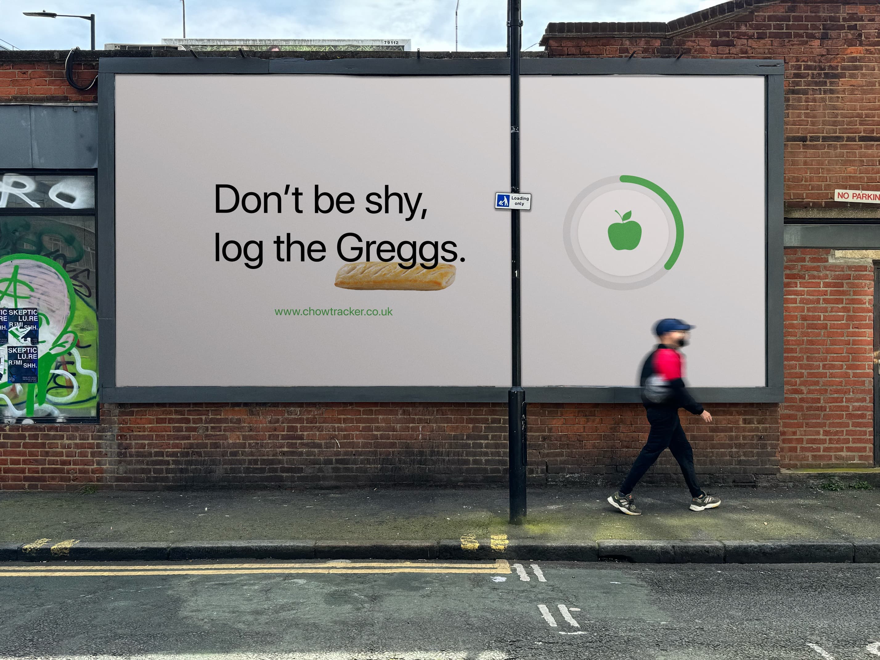 ChowTracker billboard: Don’t be shy, log the Greggs